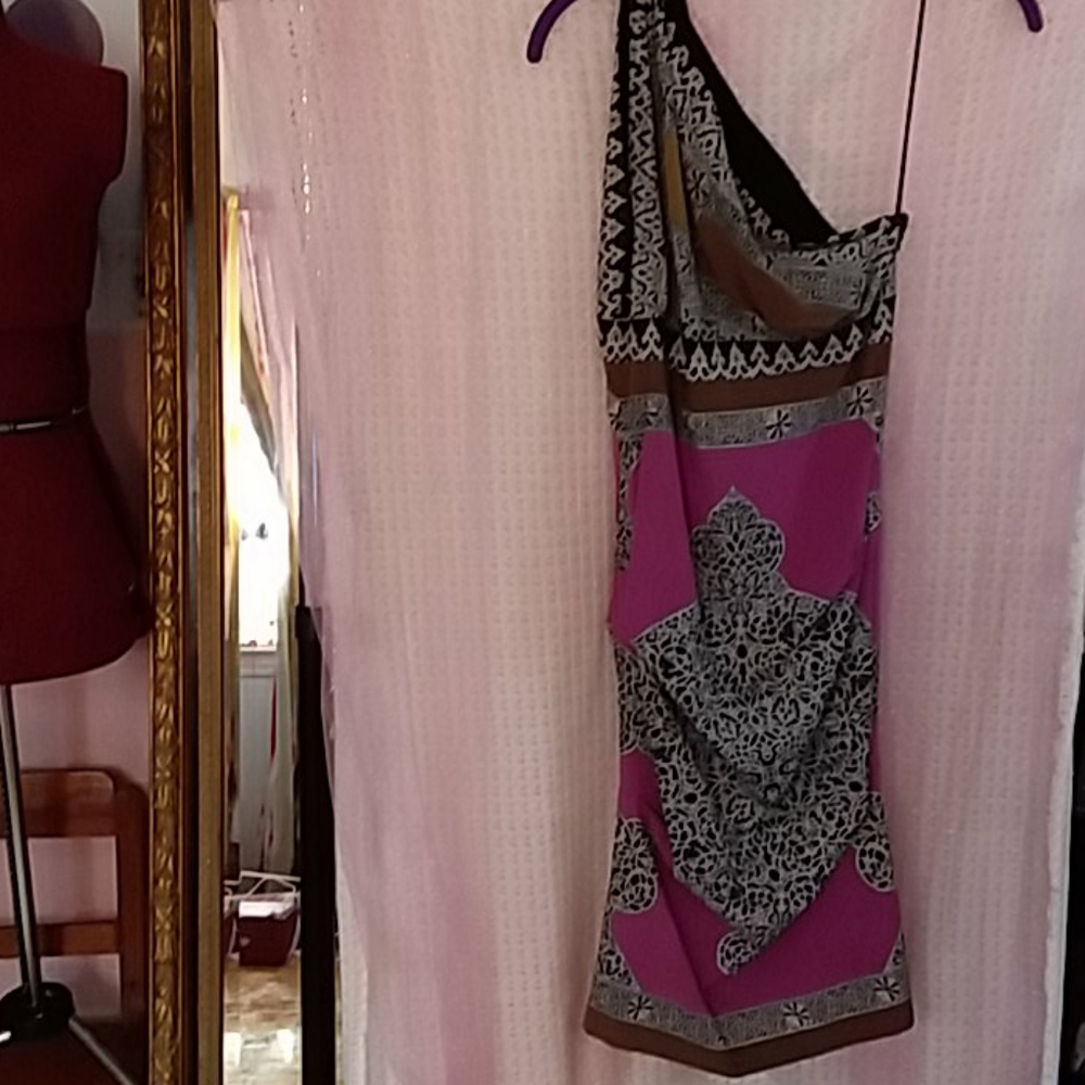 Nicole Miller one strap cocktail dress
